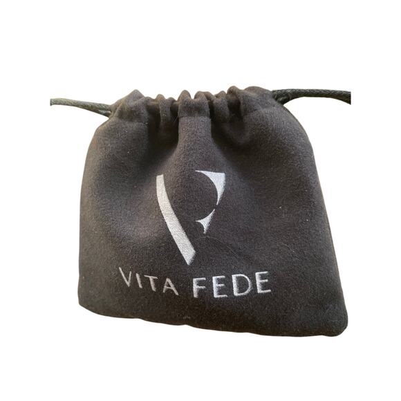 Vita Fede Cassio Adjustable Drop Earrings Gold Tone Hoop Loops Contemporary New - Picture 7 of 9